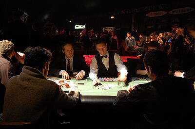 Pokern bei der Bread & Butter 2011 Gäste der Bread & Butter 2011 pokern