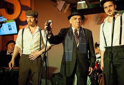 Schauspieler in der Alten Försterei drei Schauspieler in der Alten Försterei