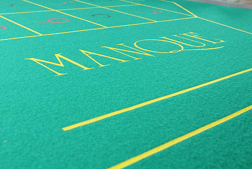 Tableau Ausschnitt mit dem Feld Manque Tableau Ausschnitt des Roulette-Tisches mit dem Feld Manque
